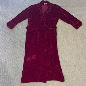 Victoria's Secret Rich Red Velvet Fabric